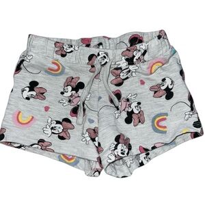 💫 3 for $25 💫 Primark Disney Minnie Mouse Print Gray Shorts - VGUC - 6-9M